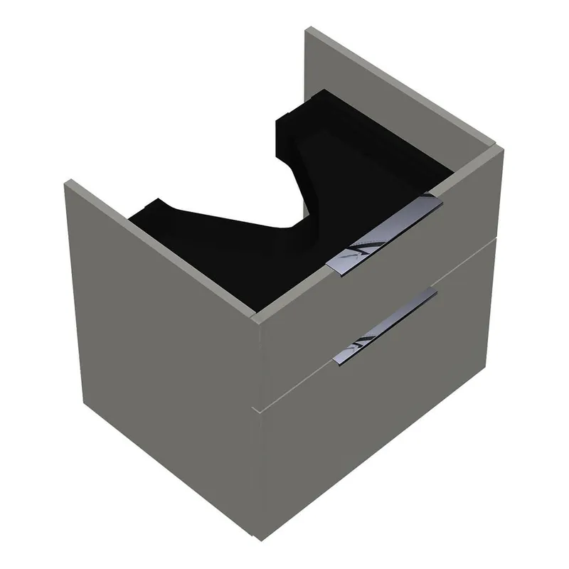 sanibel-Waschtisch-Unterbau 2.0 FLEX WVYO056 560mm breit Schubl/Auszug Weiß Glänzend