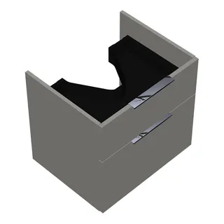 sanibel-Waschtisch-Unterbau 2.0 FLEX WVYO056 560mm breit Schubl/Auszug Weiß Glänzend
