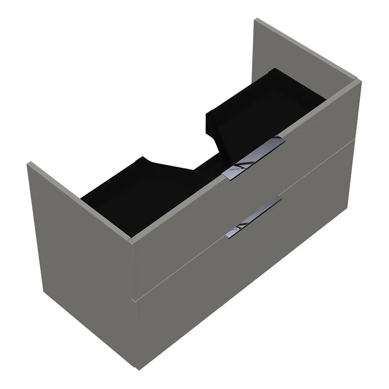 sanibel-Waschtisch-Unterbau 2.0 FLEX WVYB096 960mm breit Schubl/Auszug Weiß Glänzend