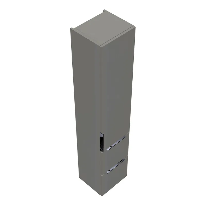 sanibel-Hochschrank 2.0 FLEX HSBC035R rechts 350x1760mm Weiß Glänzend