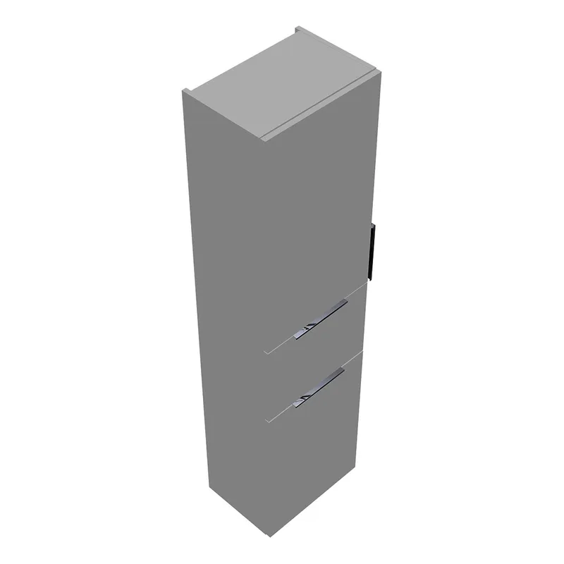 sanibel-Hochschrank 2.0 FLEX HSKV045L links 450x1760mm Weiß Matt