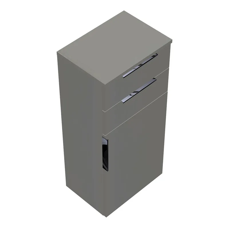 sanibel-Mittelschrank 2.0 FLEX UHIG045R rechts 450x980mm Weiß Glänzend
