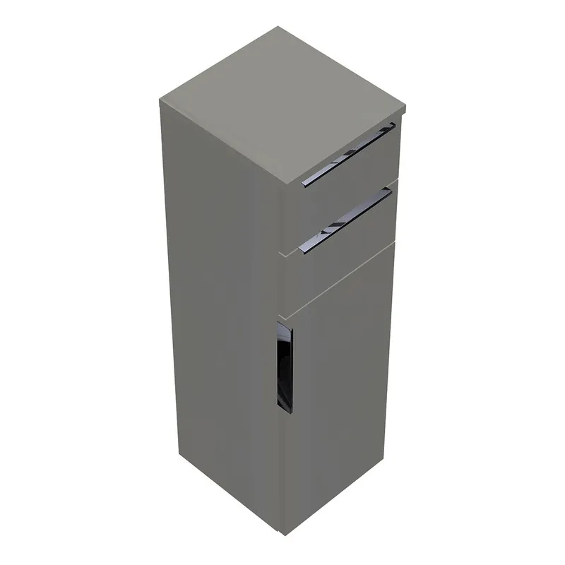 sanibel-Mittelschrank 2.0 FLEX UHIG030R rechts 300x980mm Weiß Glänzend