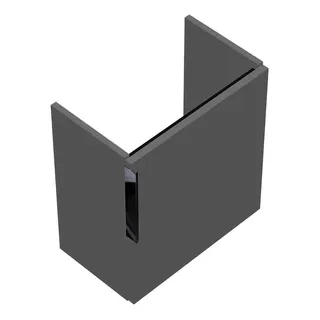 sanibel-Waschtisch-Unterbau 2.0 FLEX WVKU045R 450mm breit Tür rechts Leinengrau Hochgl