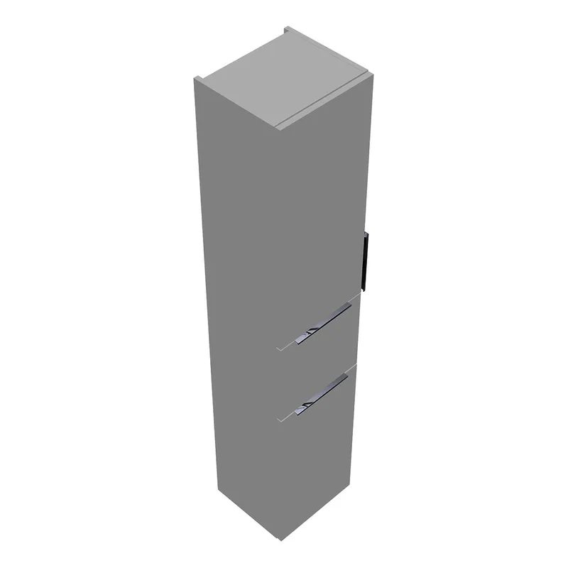 sanibel-Hochschrank 2.0 FLEX HSKV035L links 350x1760mm Weiß Matt