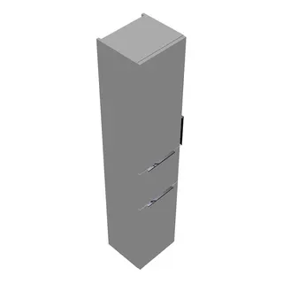 sanibel-Hochschrank 2.0 FLEX HSKV035L links 350x1760mm Weiß Matt