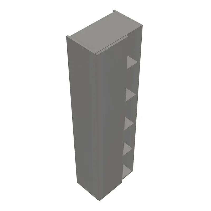 sanibel-Hochschrank 2.0 FLEX HSER050L links 500x1760mm Weiß Glänzend