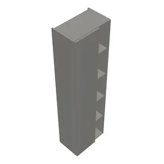 sanibel-Hochschrank 2.0 FLEX HSER050L links 500x1760mm Weiß Glänzend