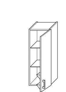 sanibel-Hängeschrank 2.0 FLEX HF3540R rechts 350x800x170mm Eiche Flanelle