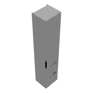 sanibel-Hochschrank 2.0 FLEX HSBC035R rechts 350x1760mm Weiß Matt