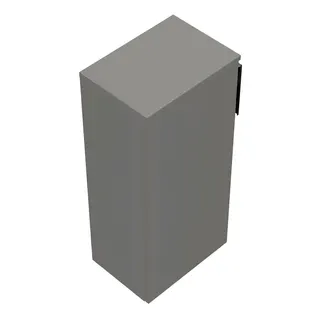 sanibel-Mittelschrank 2.0 FLEX UHZG045L links 450x980mm Weiß Glänzend