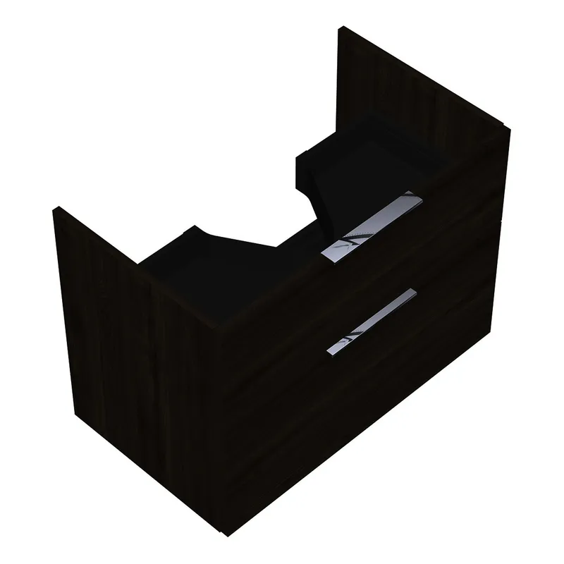 sanibel-Waschtisch-Unterbau 2.0 FLEX WVYB076 760mm breit Schubl/Auszug Marone Trüffel