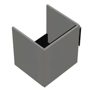sanibel-Waschtisch-Unterbau 2.0 FLEX WVNR044L 440mm breit Tür links Weiß Glänzend