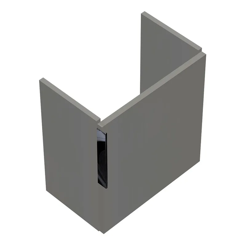 sanibel-Waschtisch-Unterbau 2.0 FLEX WURI044R 440mm breit Tür rechts Weiß Glänzend