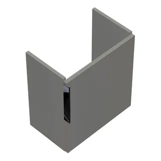 sanibel-Waschtisch-Unterbau 2.0 FLEX WURI044R 440mm breit Tür rechts Weiß Glänzend