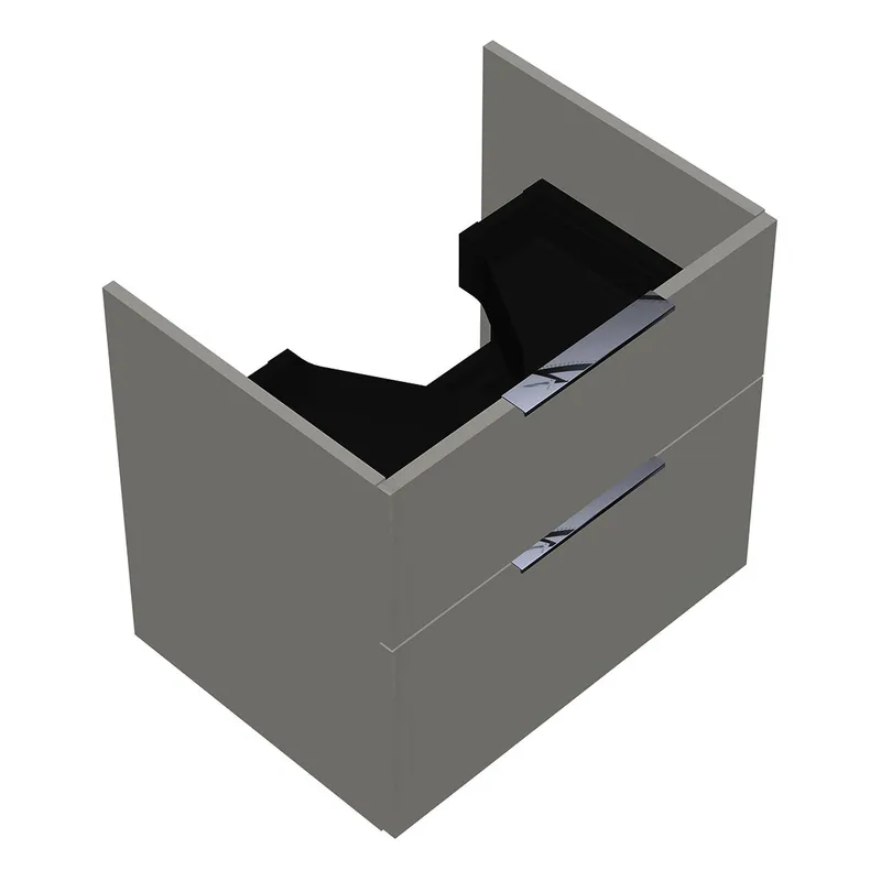 sanibel-Waschtisch-Unterbau 2.0 FLEX WVYB060 600mm breit Schubl/Auszug Weiß Glänzend