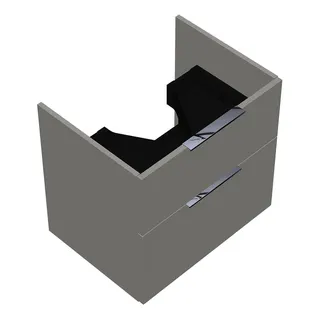 sanibel-Waschtisch-Unterbau 2.0 FLEX WVYB060 600mm breit Schubl/Auszug Weiß Glänzend