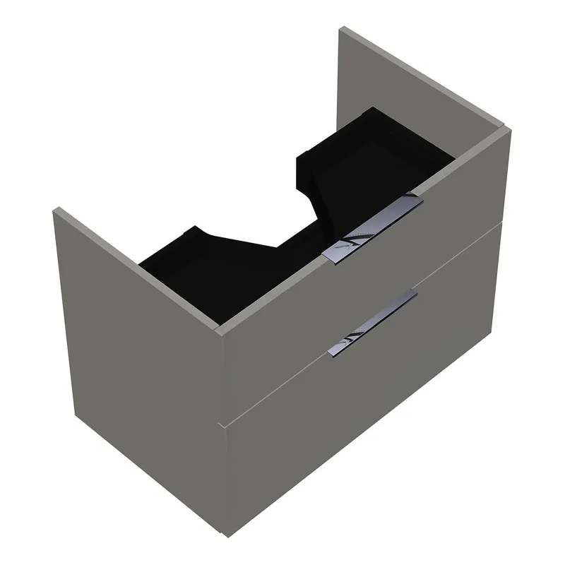 sanibel-Waschtisch-Unterbau 2.0 FLEX WVYB076 760mm breit Schubl/Auszug Weiß Glänzend