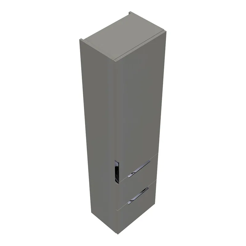 sanibel-Hochschrank 2.0 FLEX HSBC045R rechts 450x1760mm Weiß Glänzend