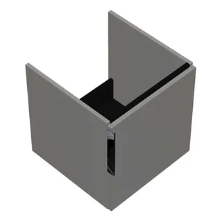 sanibel-Waschtisch-Unterbau 2.0 FLEX WULV046R 460mm breit Tür rechts Weiß Glänzend