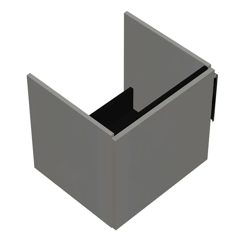 sanibel-Waschtisch-Unterbau 2.0 FLEX WURI050L 500mm breit Tür links Weiß Glänzend