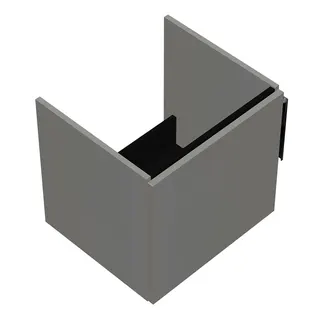 sanibel-Waschtisch-Unterbau 2.0 FLEX WURI050L 500mm breit Tür links Weiß Glänzend