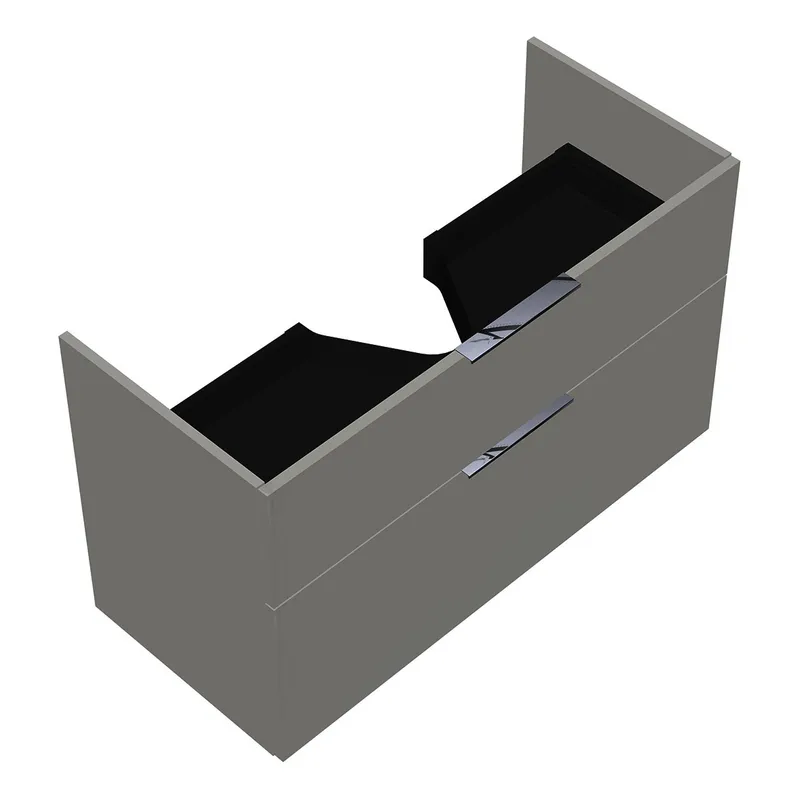 sanibel-Waschtisch-Unterbau 2.0 FLEX WVXY100 1000mm breit Schubl/Auszug Weiß Glänzend