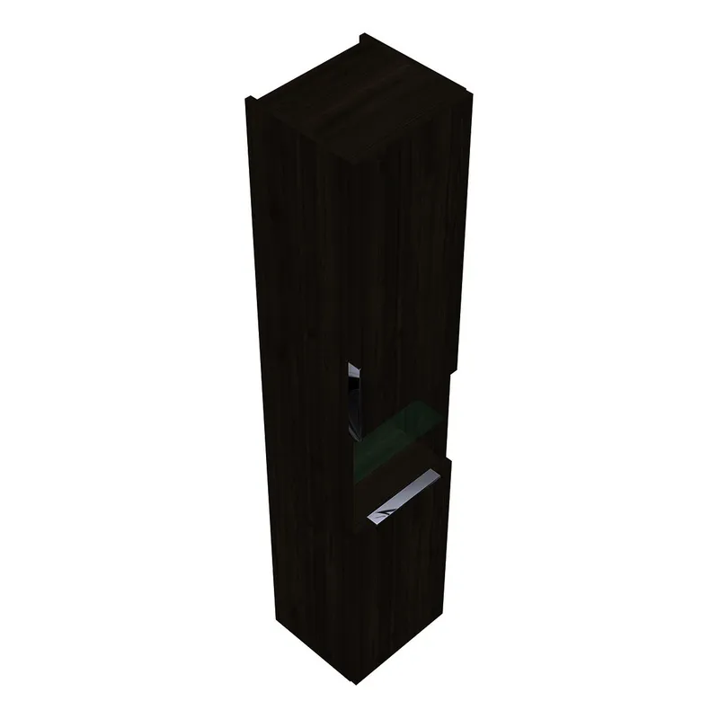 sanibel-Hochschrank 2.0 FLEX HS3542R rechts 350x1760mm Marone Trüffel