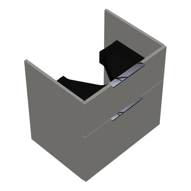 sanibel-Waschtisch-Unterbau 2.0 FLEX WVXY060 600mm breit Schubl/Auszug Weiß Glänzend