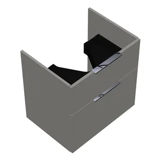 sanibel-Waschtisch-Unterbau 2.0 FLEX WVXY060 600mm breit Schubl/Auszug Weiß Glänzend