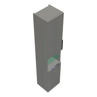 sanibel-Hochschrank 2.0 FLEX HS3542L links 350x1760mm Weiß Glänzend