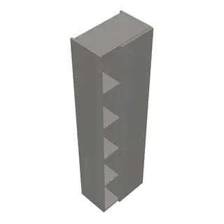 sanibel-Hochschrank 2.0 FLEX HSER050R rechts 500x1760mm Weiß Glänzend