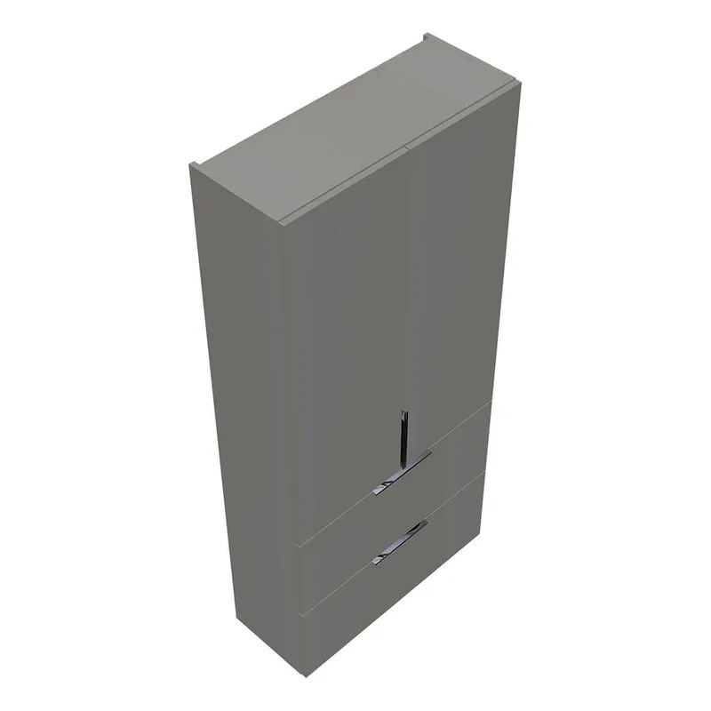 sanibel-Hochschrank 2.0 FLEX HSBC080 800x1760mm Weiß Glänzend