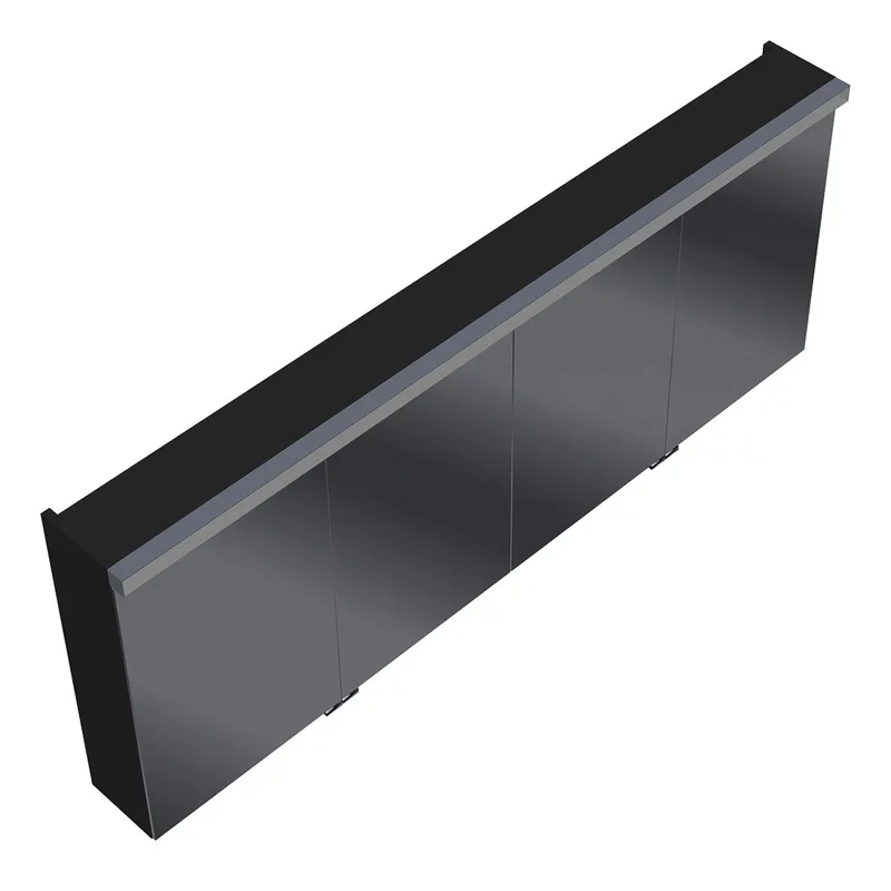 sanibel-Spiegelschrank 2.0 FLEX SPGJ160 LED-Waschtisch 1600x640mmx180mm Grau Glänzend
