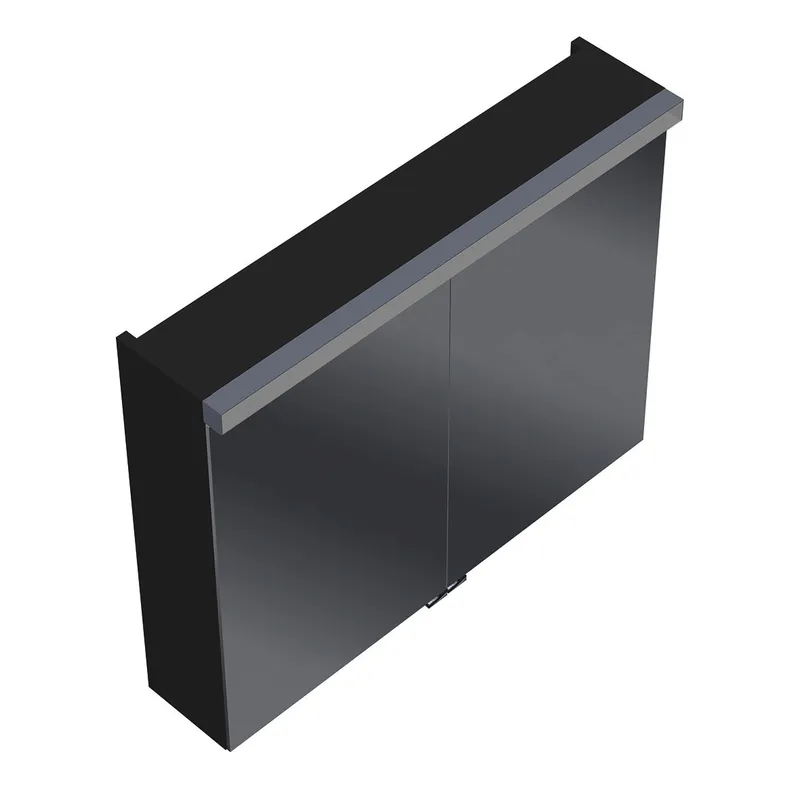 sanibel-Spiegelschrank 2.0 FLEX SPGJ080 LED-Waschtisch 800x640mmx180mm Grau Glänzend