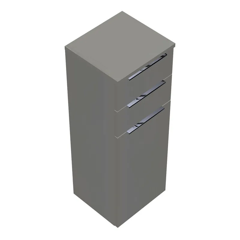 sanibel-Mittelschrank 2.0 FLEX UHIK035 350x980mm Weiß Glänzend