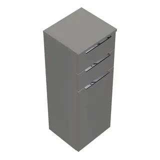 sanibel-Mittelschrank 2.0 FLEX UHIK035 350x980mm Weiß Glänzend