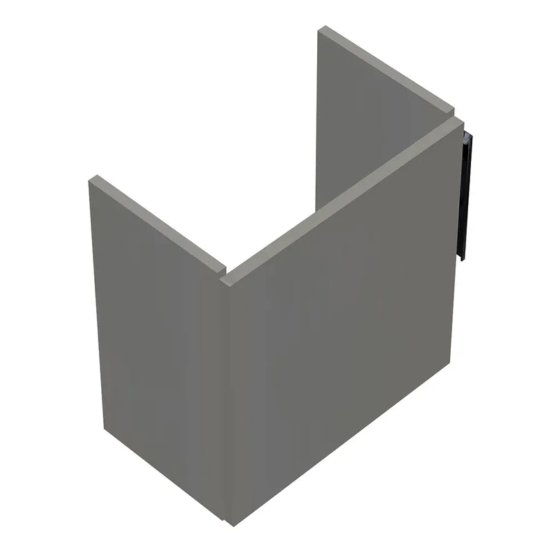 sanibel-Waschtisch-Unterbau 2.0 FLEX WURI044L 440mm breit Tür links Weiß Glänzend