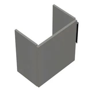 sanibel-Waschtisch-Unterbau 2.0 FLEX WURI044L 440mm breit Tür links Weiß Glänzend