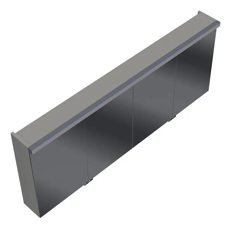 sanibel-Spiegelschrank 2.0 FLEX SPGJ160 LED-Waschtisch 1600x640mmx180mm Weiß Glänzend