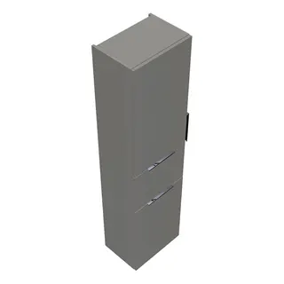 sanibel-Hochschrank 2.0 FLEX HSKV045L links 450x1760mm Weiß Glänzend