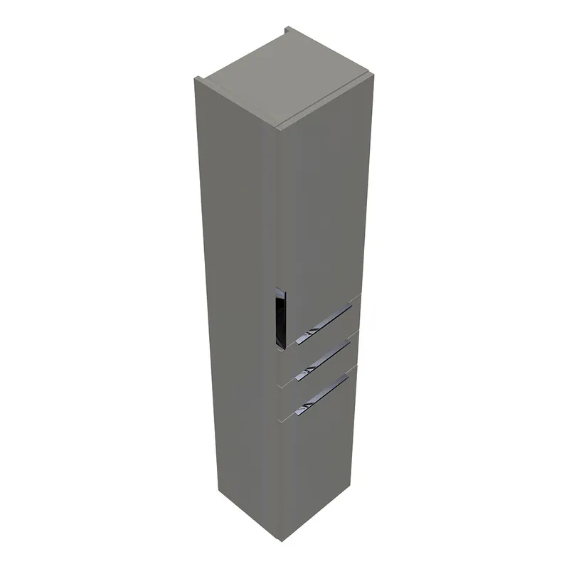 sanibel-Hochschrank 2.0 FLEX HS3549R rechts 350x1760mm Weiß Glänzend
