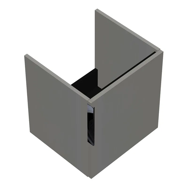 sanibel-Waschtisch-Unterbau 2.0 FLEX WVNR044R 440mm breit Tür rechts Weiß Glänzend