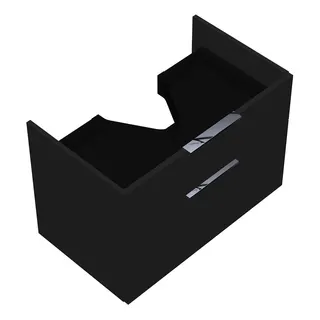 sanibel-Waschtisch-Unterbau 2.0 FLEX WVYO076 760mm breit Schubl/Auszug Grau Hochglanz