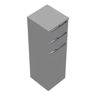 sanibel-Mittelschrank 2.0 FLEX UHIK030 300x980mm Weiß Matt