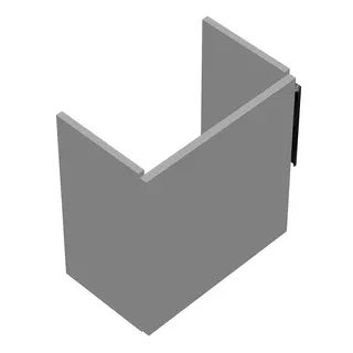 sanibel-Waschtisch-Unterbau 2.0 FLEX WURI044L 440mm breit Tür links Weiß Matt