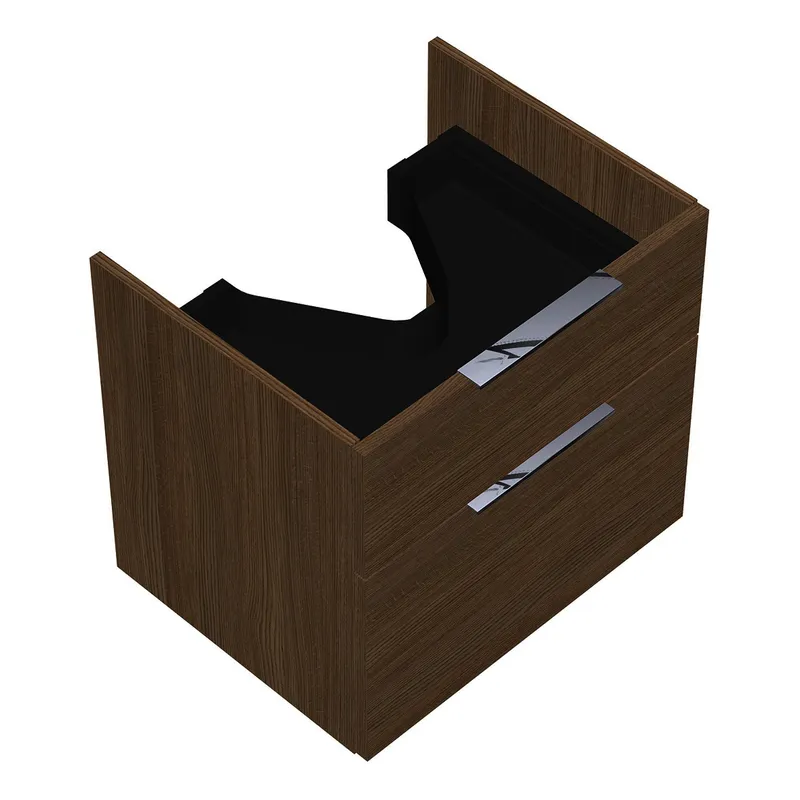 sanibel-Waschtisch-Unterbau 2.0 FLEX WVYO056 560mm breit Schubl/Auszug Eiche Cashmere