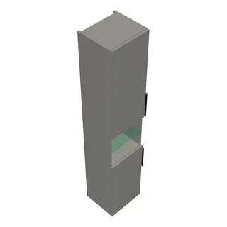 sanibel-Hochschrank 2.0 FLEX HS3532L links 350x1760mm Weiß Glänzend