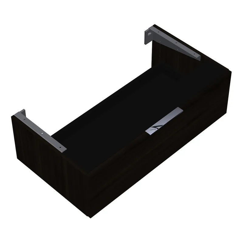 sanibel-Unterschrank 2.0 FLEX WVXX100 zu Konsole 1000x300x540mm Marone Trüffel