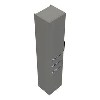 sanibel-Hochschrank 2.0 FLEX HS3549L links 350x1760mm Weiß Glänzend